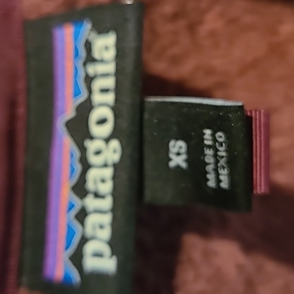 Patagonia Pullover Burgandy Polar Flece XS - Picture 2 of 11